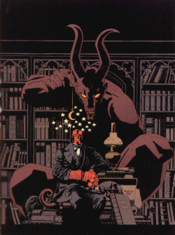 beatscomicsandlife:  The Art of Hellboy page