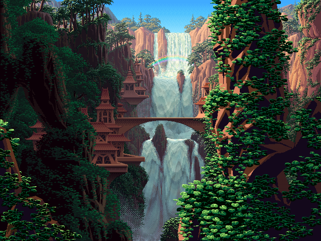 Pixel Waterfall Explore Tumblr Posts And Blogs Tumgir