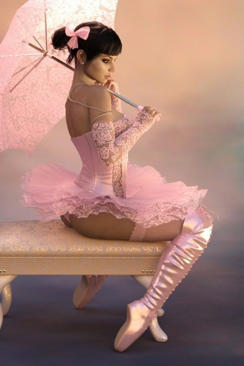 herhappysissywife: hexthings: Fetish…Ballet So sissy in pink.