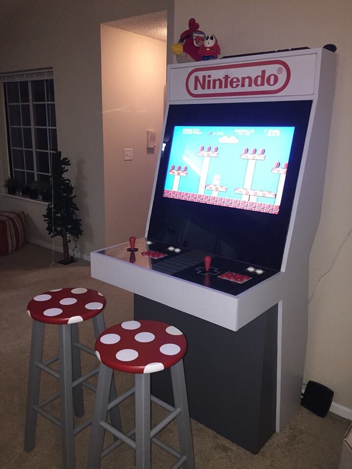 A home made Nintendo arcade.