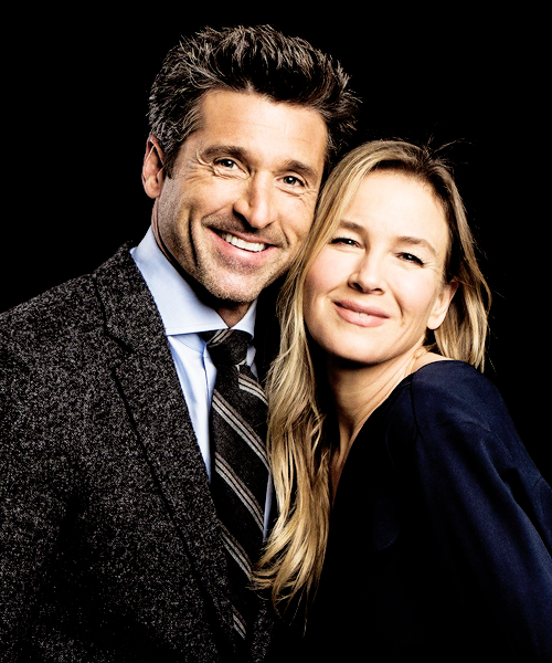 Renée Zellweger and Patrick Dempsey promoting Bridget Jones&rsquo;s Baby.