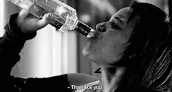 Drinking from the bottle