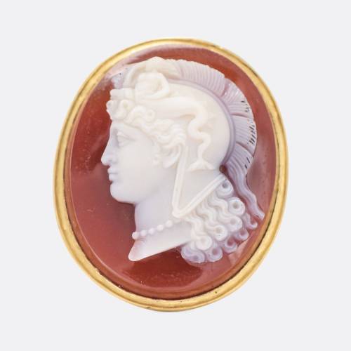 allaboutrings: Antique Georgian 22k Gold Thessalonike of Macedon Cameo Ring