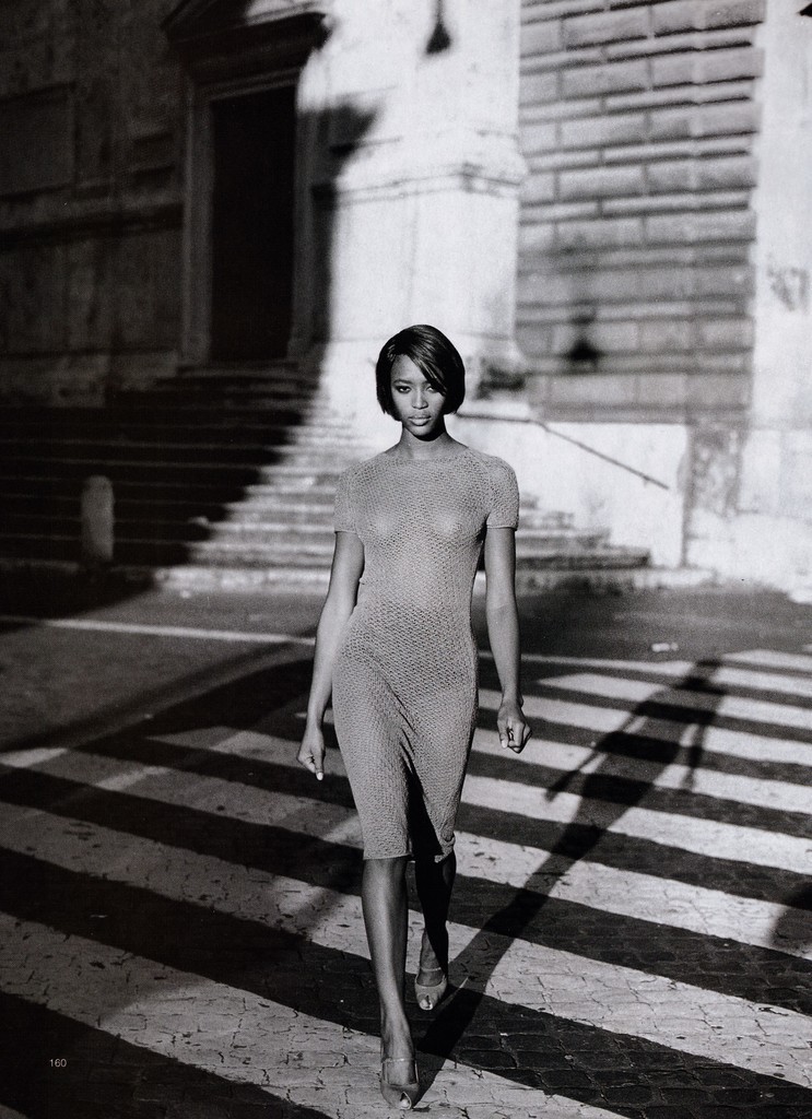 saloandseverine:  US Harper’s Bazaar February 1997, the flesh tones Naomi Campbell