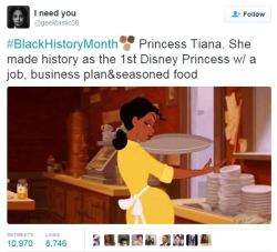 nevaehtyler:  Tiana is black history