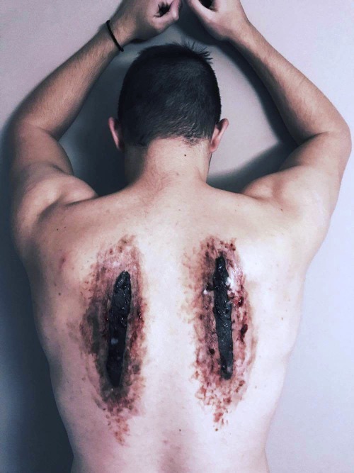 I Asked My Borther If I Could Do Something With His Back And I Really Wanted To Try Making Some Fake