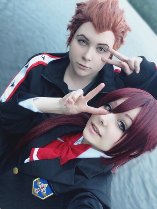 catmerch:  Seijuro and Gou met up after classes by the pond~（ゝ。∂ ）♡
