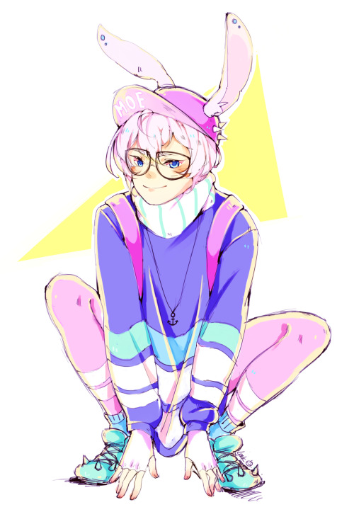 comm for @periannath of their qt oc Luka~~ i had a lot of fun!!! u v u