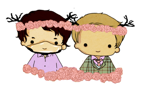 Transparent Johnlock &amp; Hannigram :3 feel free to use em 