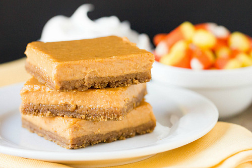 Maple Pumpkin Cheesecake Bars