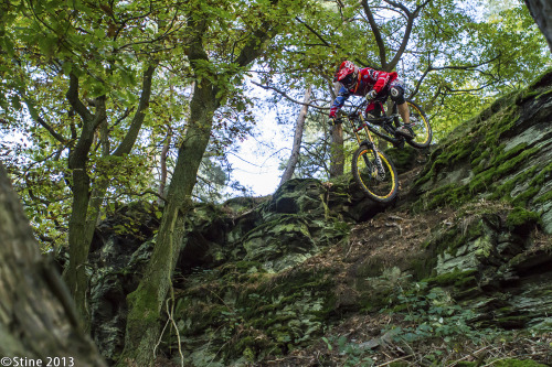 einerundesache: Jacques Bouvet going down. Pic by Stine