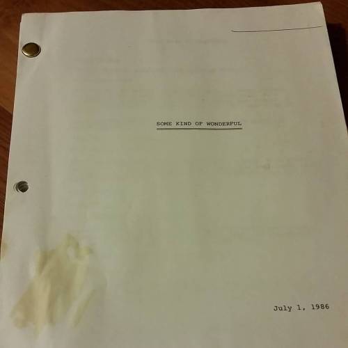 Just found this in a drawer. I knew I had the Sixteen Candles script, had no idea that I had Some Ki