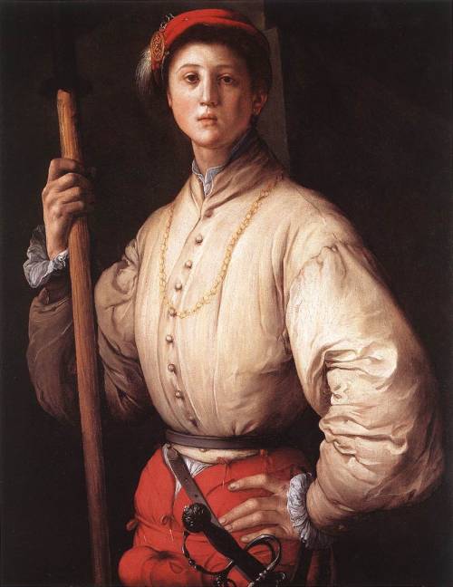 Halberdier, 1530, Jacopo PontormoMedium: oil,canvashttps://www.wikiart.org/en/jacopo-pontormo/halber