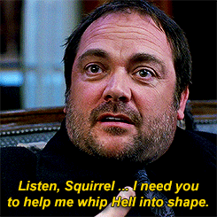 thewinchestercave:  Season 10 - where Crowley remembers the Winchesters have problems