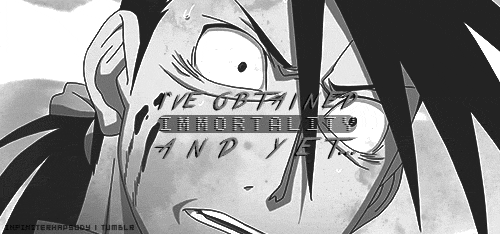 infiniterhapsody:   FMA WEEK: DAY 1 - Damaged or Elements  "Isn't there anyone