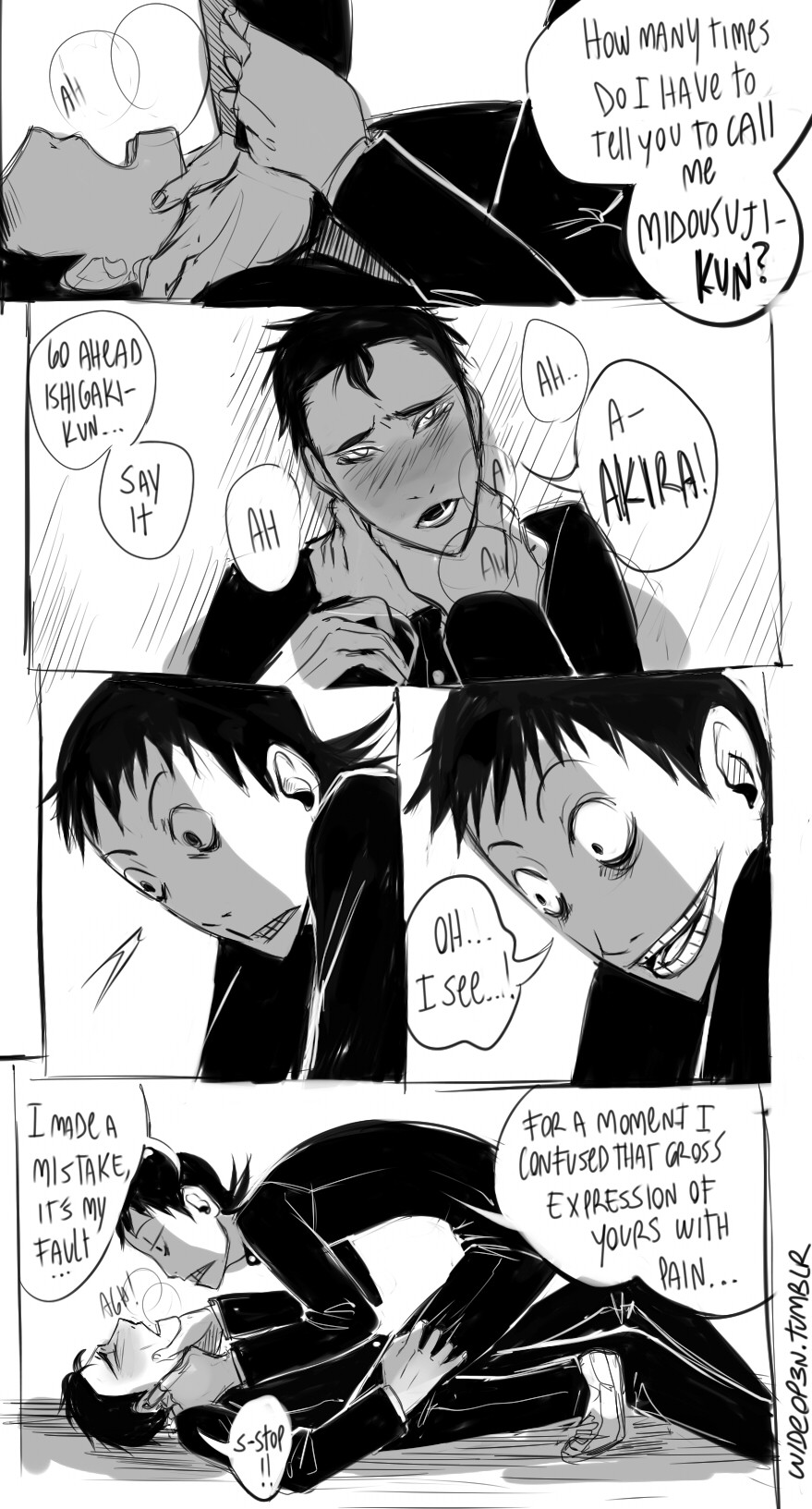 wideop3n:  And Ishigaki couldn’t ride his bike for a week. The end. 