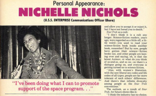 trekkiefeminist:Nichelle Nichols at the Star Trek Bi-Centennial 10 Convention in New York. Photos an