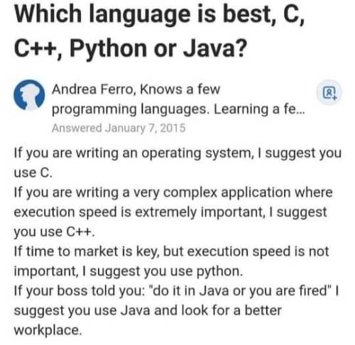 Java is the best by ARAXON-KUN www.reddit.com/r/ProgrammerHumor/comments/g942eh/java_is_the_