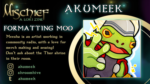 mischieflokizine: Better late than never! Introducing the Mods for Mischief: A Loki Zine!On behalf o