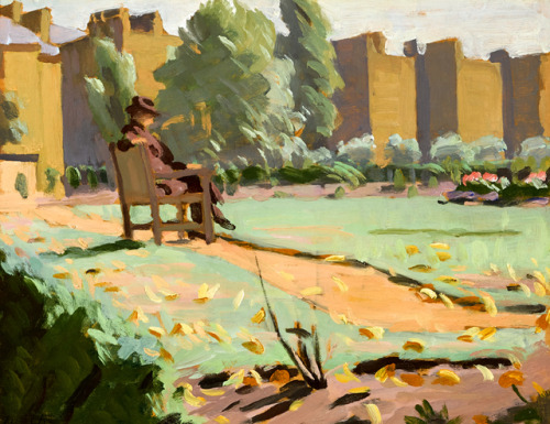 The Gardens, Maida Vale, London  -  William John Leech Irish, 1881–1968Oil on c