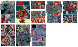 gokuma:  dcjosh:  Here’s a bit of fun for ya!1- A look at what the ‘flats’ to some of my earlier MTMTE stuff was like2-More flats! I3- This was just something I did for fun. Alex had done up the design and a color guide and the one on the left is