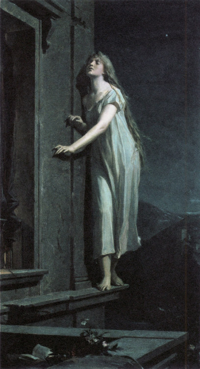 gunnr-lp:The Sleepwalker (1878)Artist: Maximilián Pirner