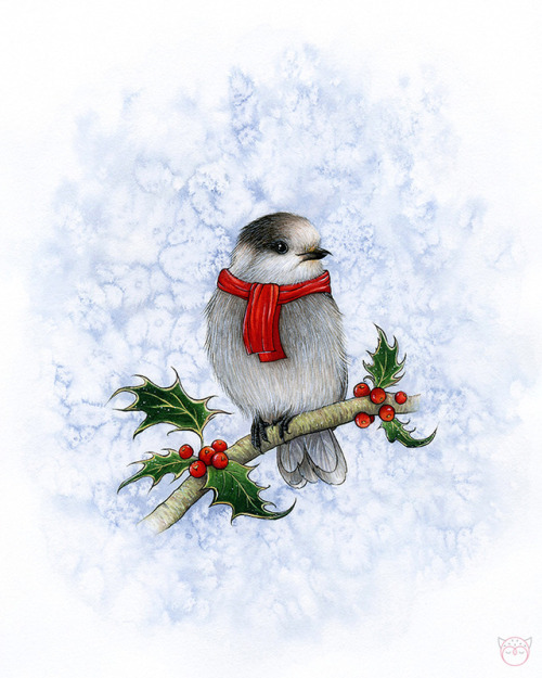 mariya-o:  This year’s holiday card, hot off the press!  Cards and prints available: RedB