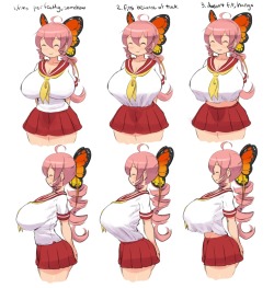 theycallhimcakemod:  mw-magister:  If a girl has huge boobs, which do you prefer?  3   all of them~ ;9