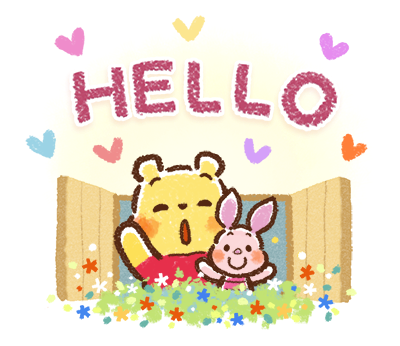 1】Winnie the Pooh by Honobono - Download Stickers from Sigstick