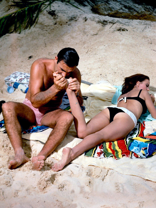 20th-century-man: Sean Connery, Claudine Auger / production still from Terence Young’s Thunderball (