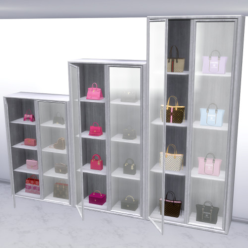 Luxe Display Cabinet With Open Door• Same 16 swatches as my first version (with both doors closed!) 