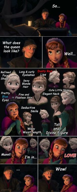 rigvedas - Princess Anna’s Desperate Love Crush on Queen Elsa...