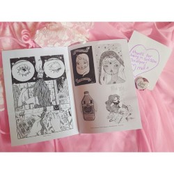 trashtini:  Yaaay! My lil Bitch Malt made an appearance in @melstringer Girl Glue zine! Check it out ♡♡ 