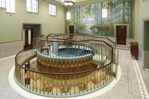 Inside the newly renovated Mesa Arizona Temple of The Church of Jesus Christ of Latter-day SaintsRea