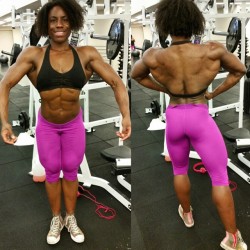 lv4femalemuscle:  foxieroxie007:  She is a Beast!  #DatBackTho #contestprep #bodybuilding #womensphysique #abs #shelifts #SheHulk #femalemuscle #wpd #physiquepro  Love this she-beast!