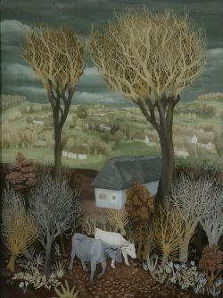 Artandopinion:  Cows In The Forest 1938 Ivan Generalic 