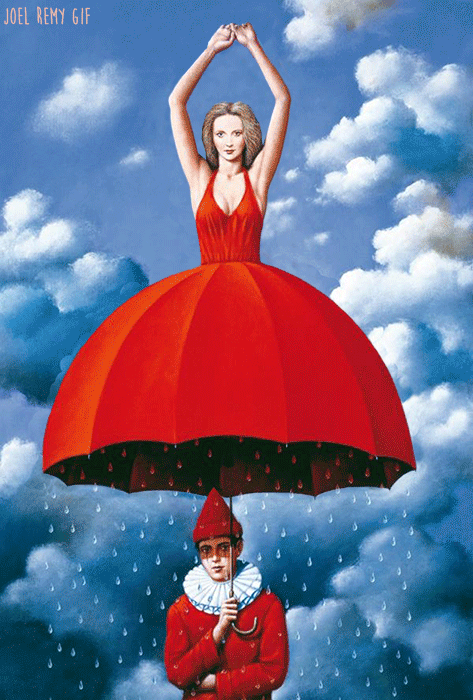 joelremyj222rgif:RED HOT (artwork Rafal Olbinski)