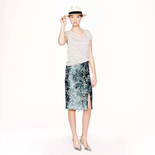 Collection pencil wrap skirt in photo lace