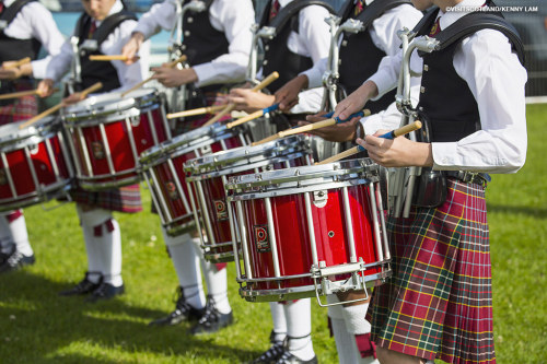 Drummers at the North Berwick Highland Games.