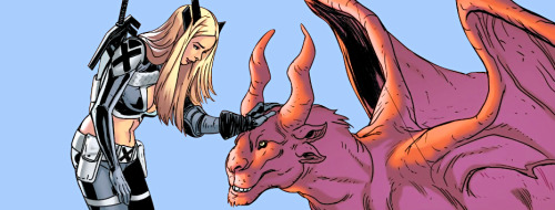 don’t worry, boy!magik goes to limbo and plays with a pet demon.source: extraordinary x-men (2016) #