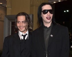 fl0wsb0thways:  Depp &amp; Manson 🥀🖤