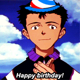 paopufruit:  Happy birthday Shinji! 