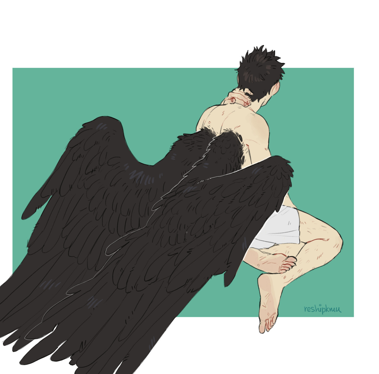 Castiel undressing challenge from 2020 The last two pieces are HERE and HERE (NSFW warning!!)