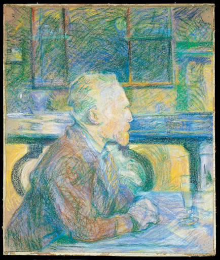 Drinking AbsintheVincent van Gogh, pastel drawing by Henri de Toulouse-LautrecArnold (1988) has furt