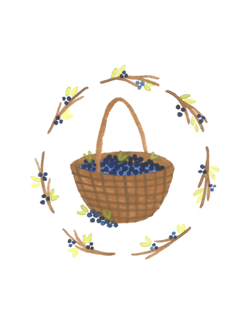 ash-elizabeth-art: baskets of strawberries &amp; blueberries These are both available as downloa