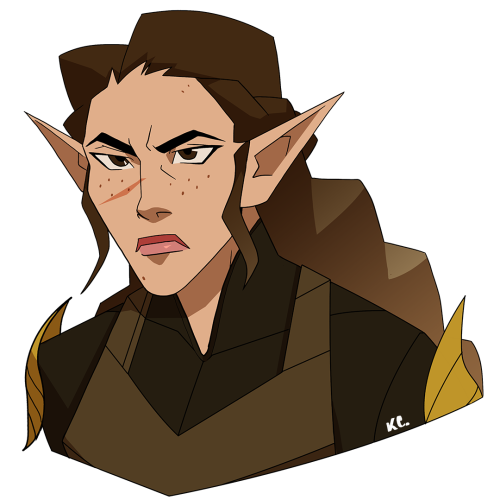 I thought it’d be fun to draw one of my tal’dorei pcs, iona, in the style of the legend of vox machi