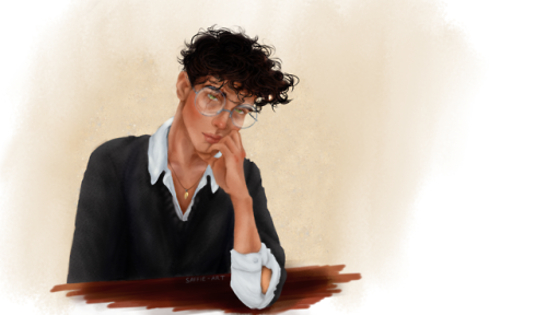 drarry-trxsh:So… this is my first attempt at digital art, I colored in this beautiful sk