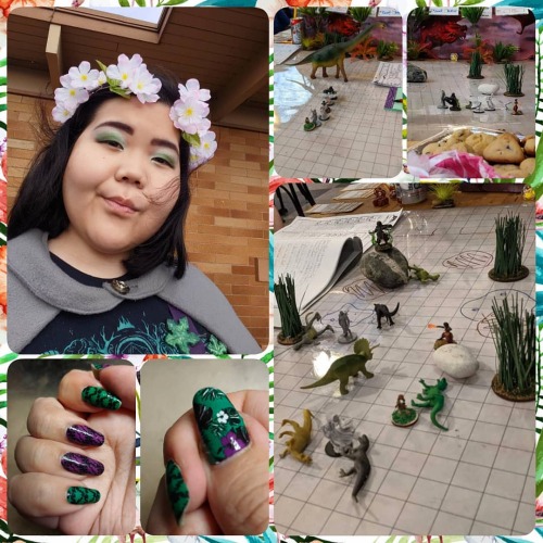 #TBT to Sunday’s game of D&D&D: Dungeons and Dragons and Dinosaurs! Thanks @druidwitha