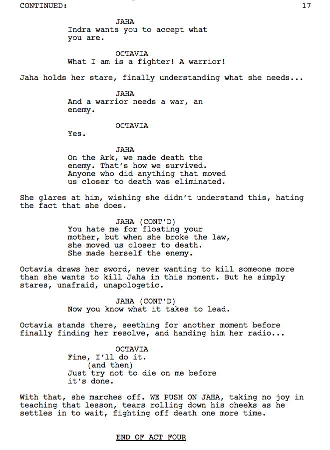 Hello there! We’re back again! This time, with a scene from 502 written by Terri