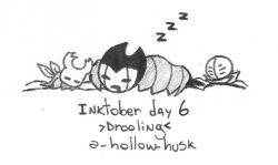 a-hollow-husk:  Inktober day 6- Drooling